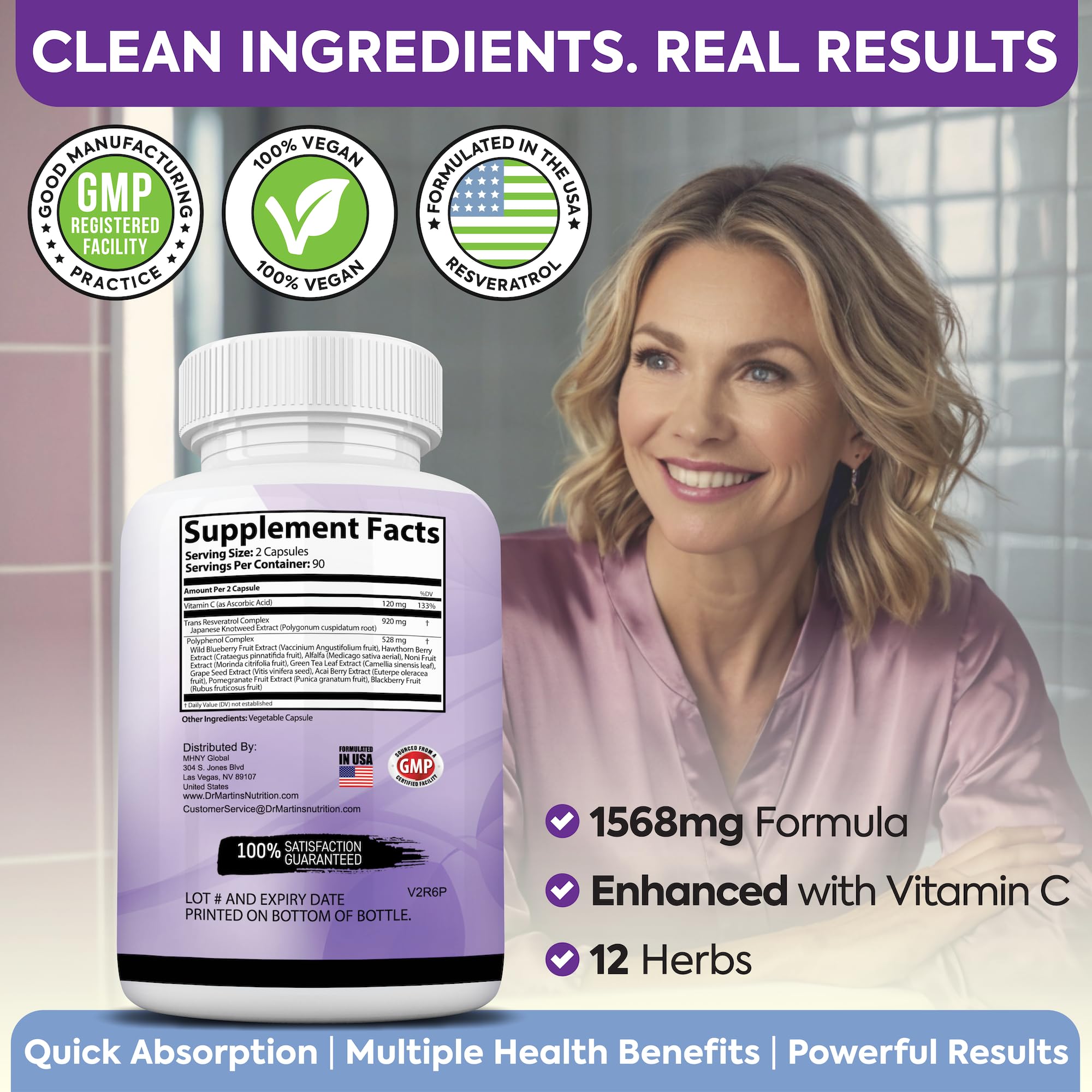 DR. MARTIN'S NUTRITION packaging-display highlights trusted ingredients for daily wellness.
