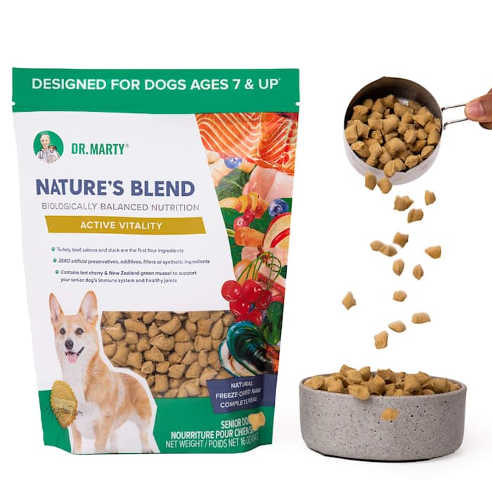 Dr. Marty Nature's Blend senior maintenance alignment with AAFCO