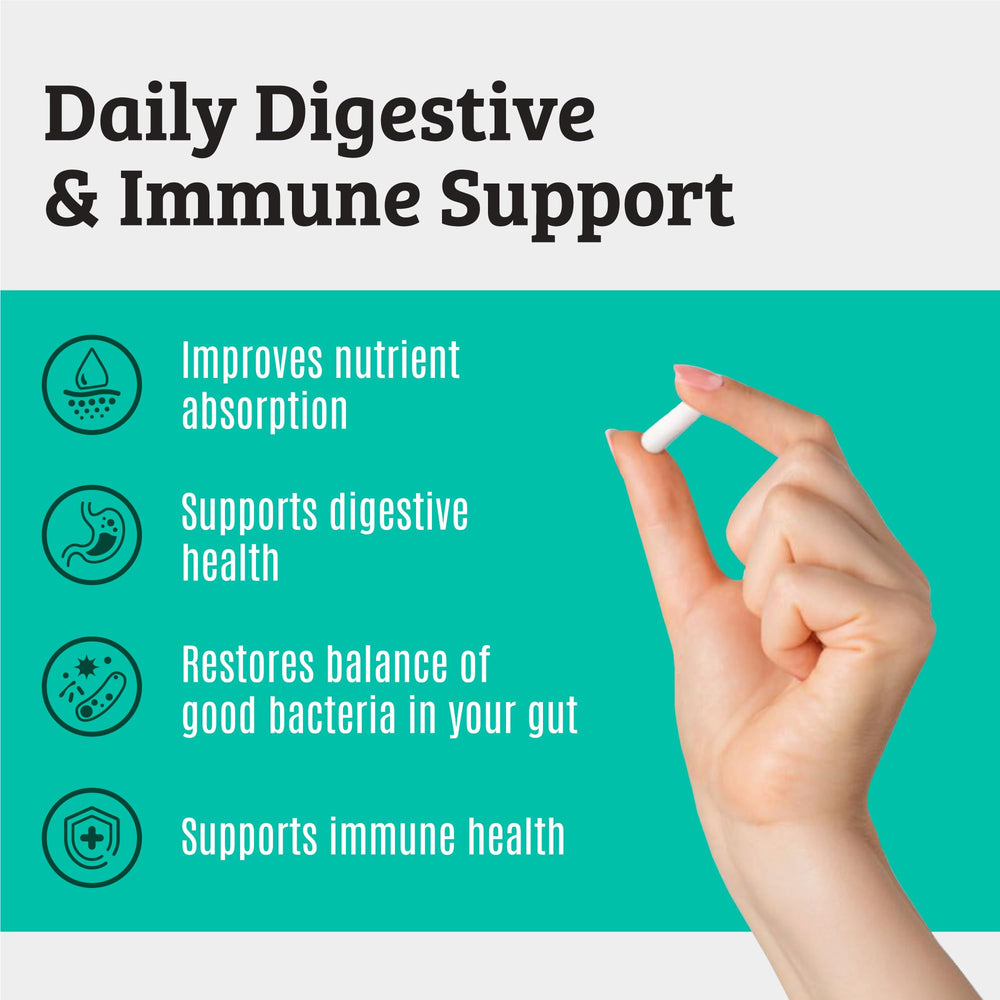 Dr. Matthew multistrain capsules offer diverse gut flora support.