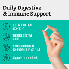 Dr. Matthew multistrain capsules offer diverse gut flora support.