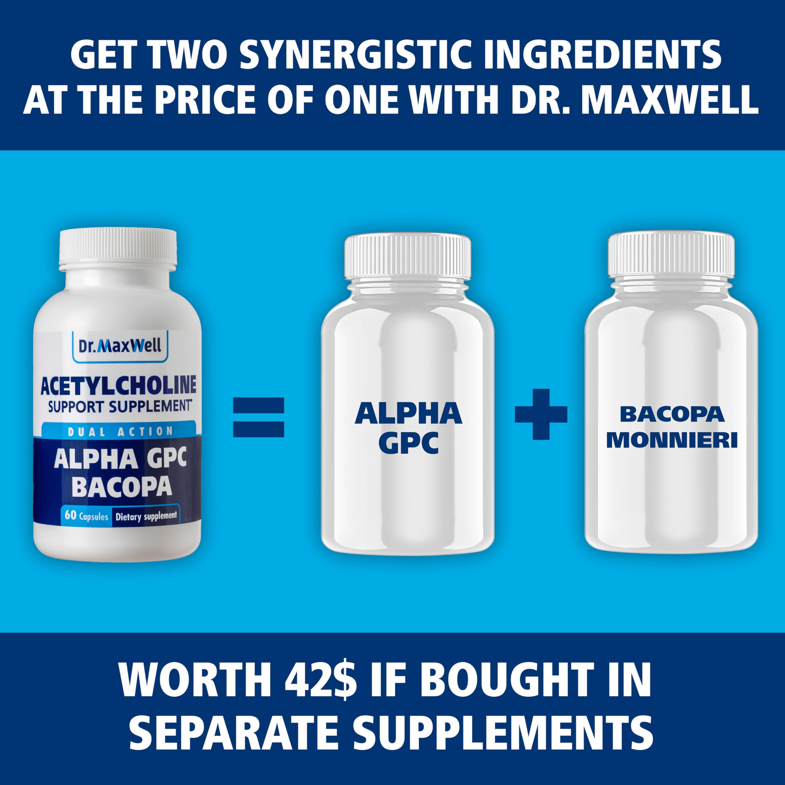Dr. Maxwell vegan non-GMO ingredient panel highlighting clean formula