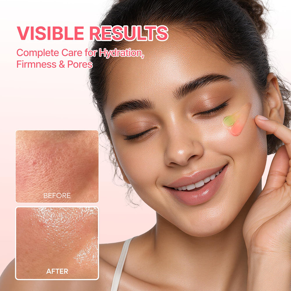 Swatches on skin show even spread and subtle radiance