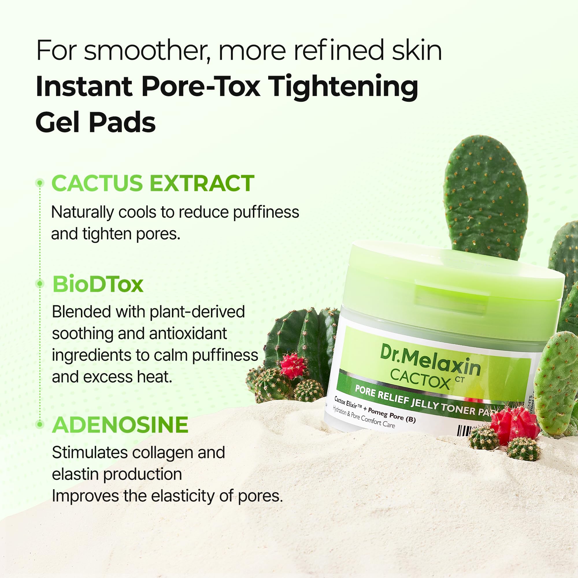 Morning skincare routine with refreshing cooling toner pad