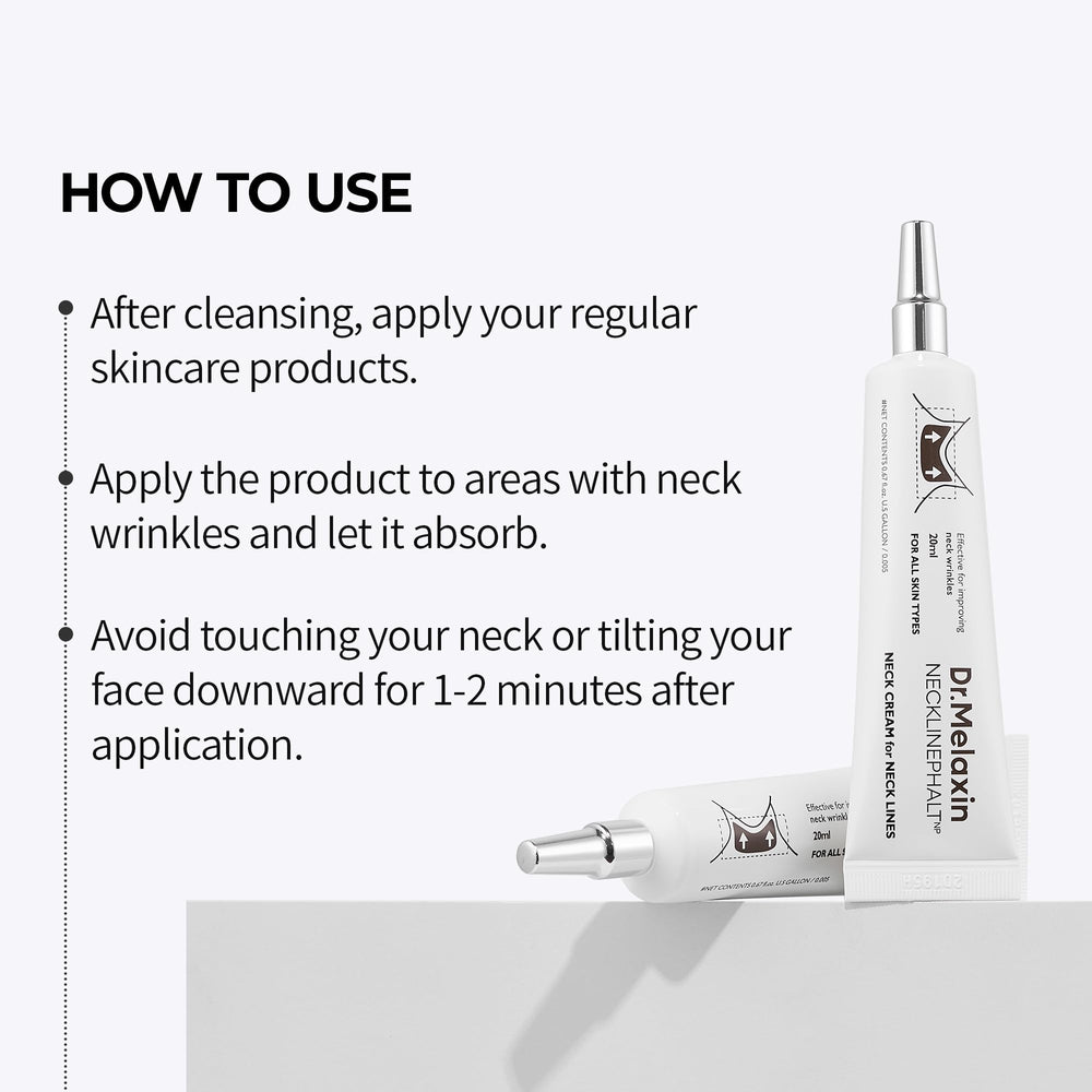 Dr. Melaxin Necklinephalt Linefill ingredient graphic emphasizes volumizing potential
