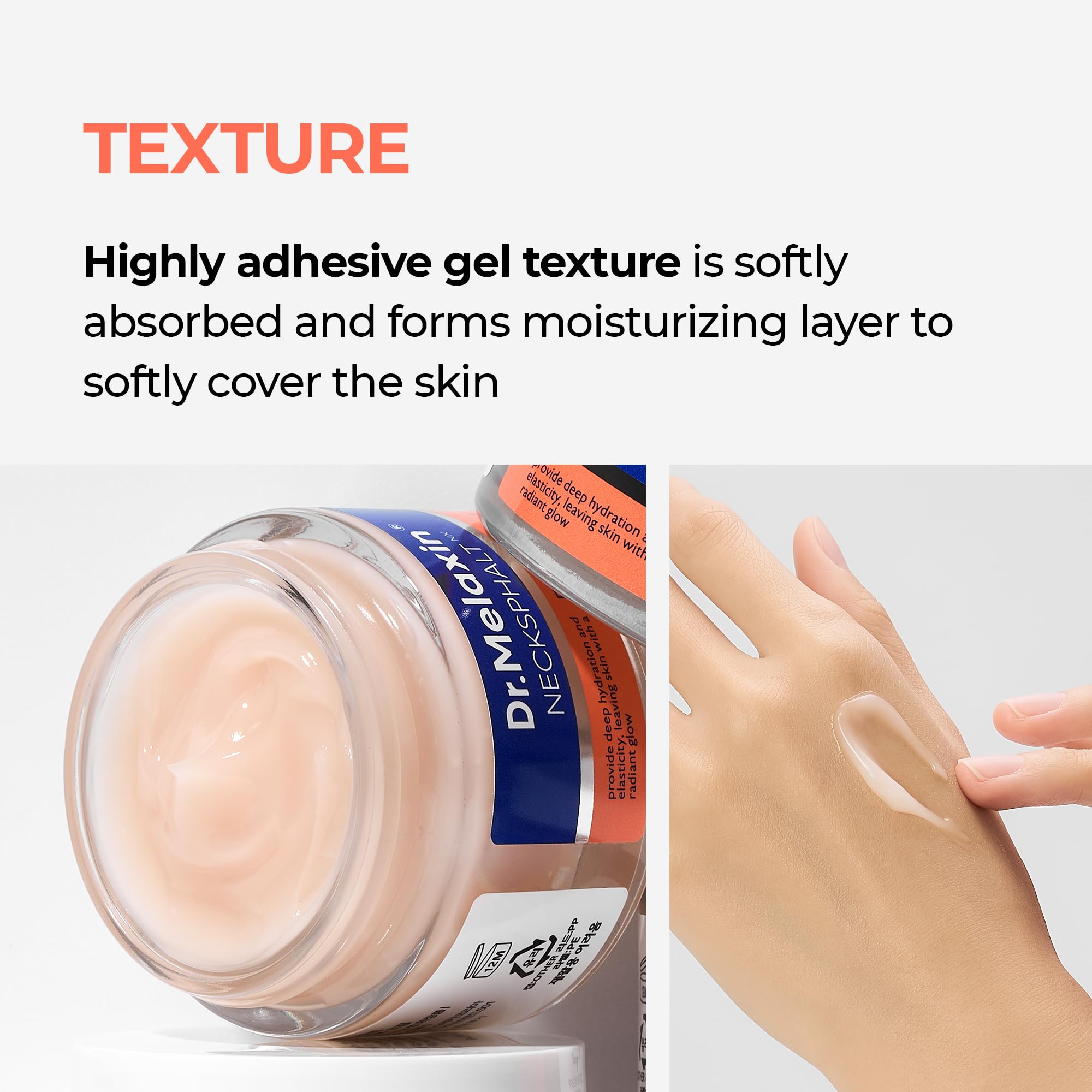 Dr.Melaxin Necksphalt packaging with model neck provides usage context.