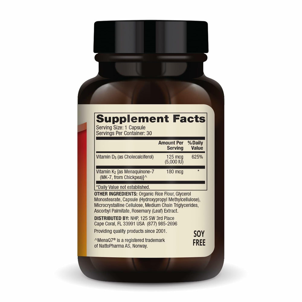 Closeup of Dr Mercola D3 K2 capsules for easy daily dosing