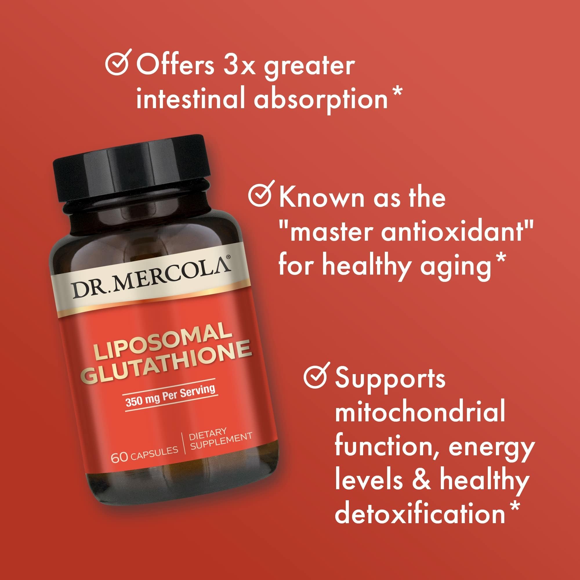 Packaging on shelf for Dr. Mercola Liposomal Glutathione easy purchase