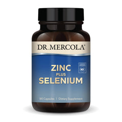 Dr. Mercola Zinc Plus Selenium bottle front for daily mineral support