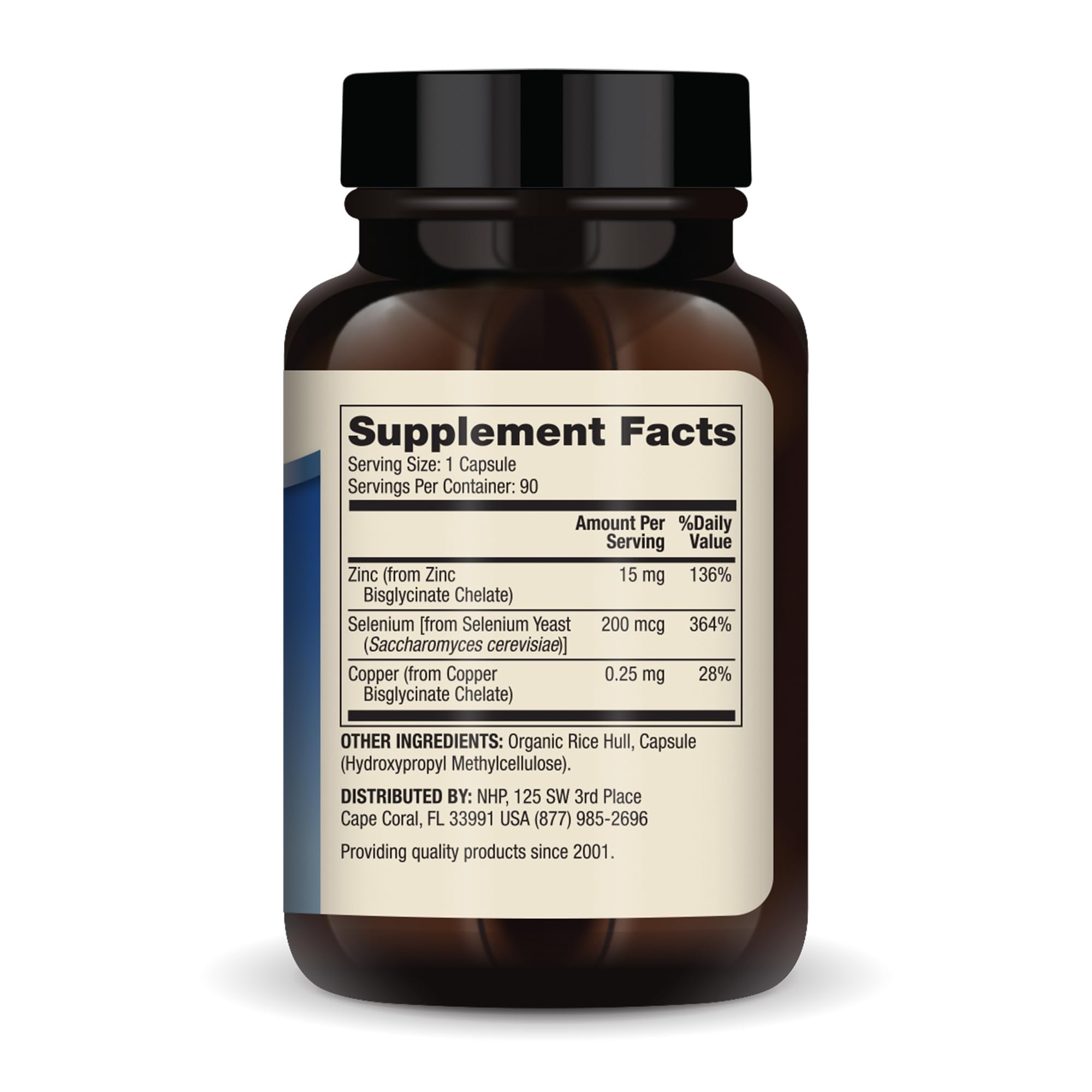 Closeup of Dr. Mercola Zinc Plus Selenium capsules showing form