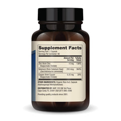 Closeup of Dr. Mercola Zinc Plus Selenium capsules showing form
