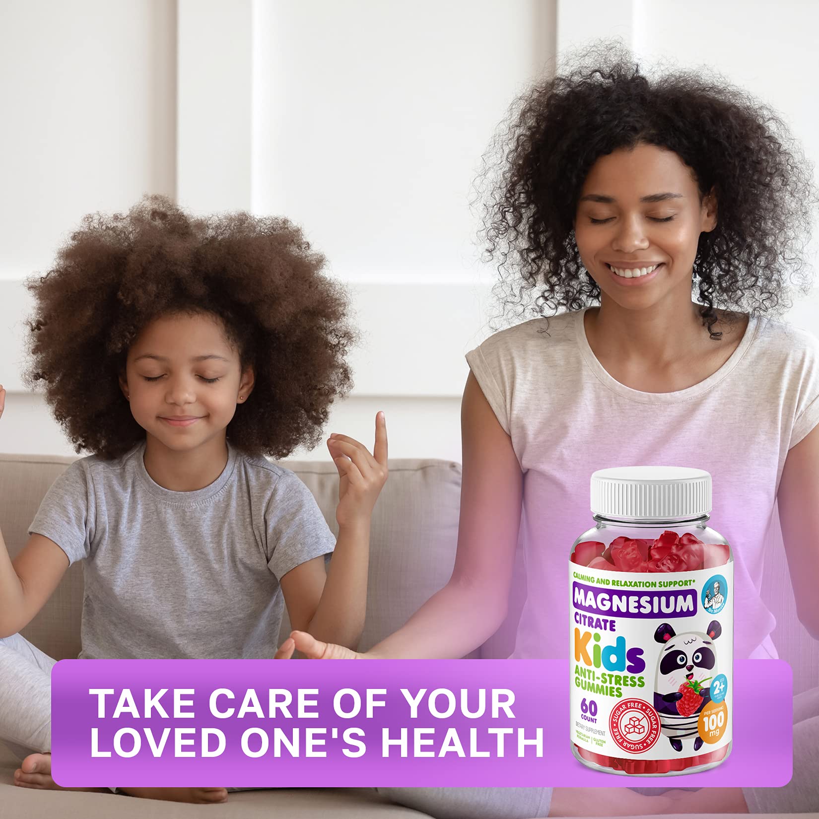 Gummy image communicates mood support as a gentle magnesium option for daily use.