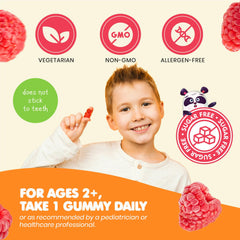 DR. MORITZ gummies close-up shows raspberry flavor and a soft texture for daily relaxation.