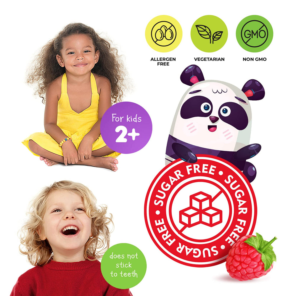 DR. MORITZ Sugar-Free Calm Magnesium Gummies raspberry flavor splash.