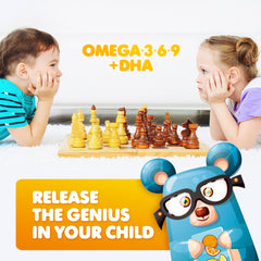 DR. MORITZ vegan omega-3 gummies for kids immune-support visuals with chia oil
