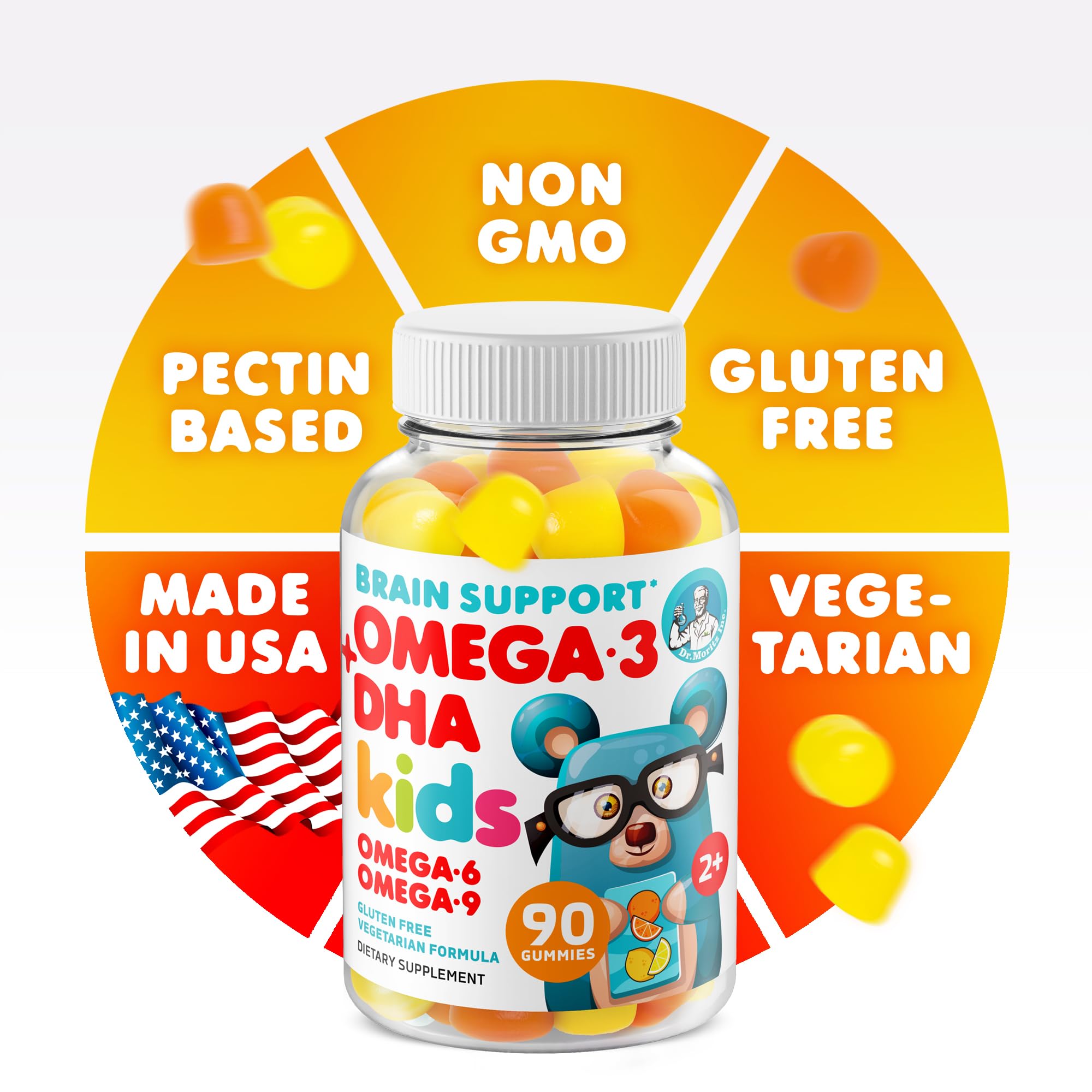 DR. MORITZ orange-lemon flavor gummies ideal for kid snacking