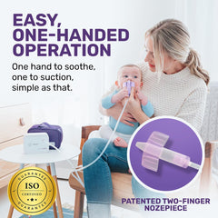 Dr. Noze Best NozeBot cordless-design supports travel-friendly nasal care.