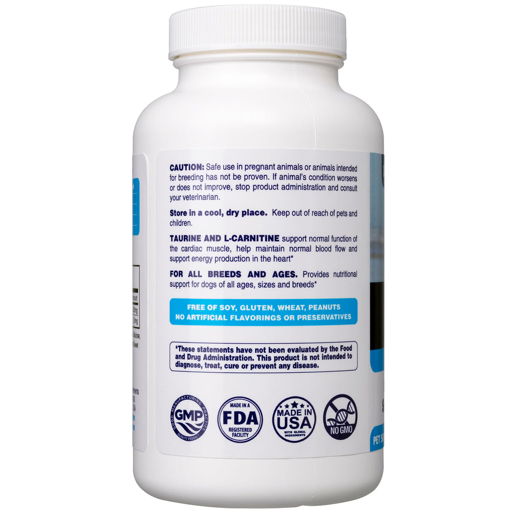 L-Carnitine and Taurine ingredients in Dr. Oscar formula support heart energy