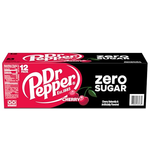 Dr Pepper Cherry Zero Sugar brand logo—recognizable flavor in every can.