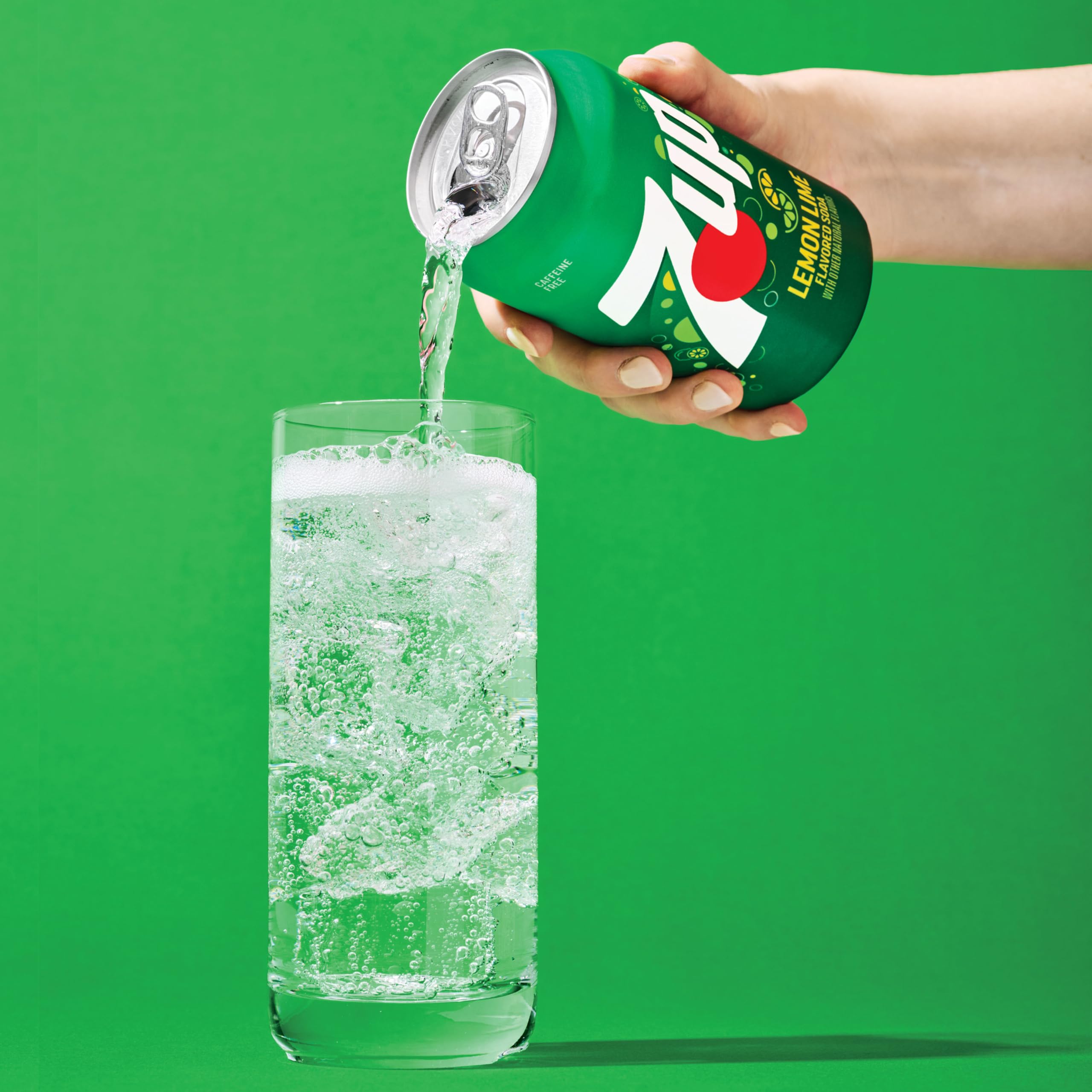 Chilled Dr Pepper seven-up lemon-lime soda in the refrigerator