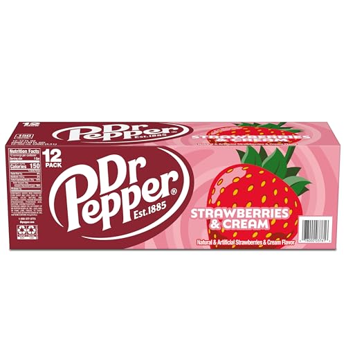 Ice-cold Dr Pepper Strawberries and Cream ready to refresh.