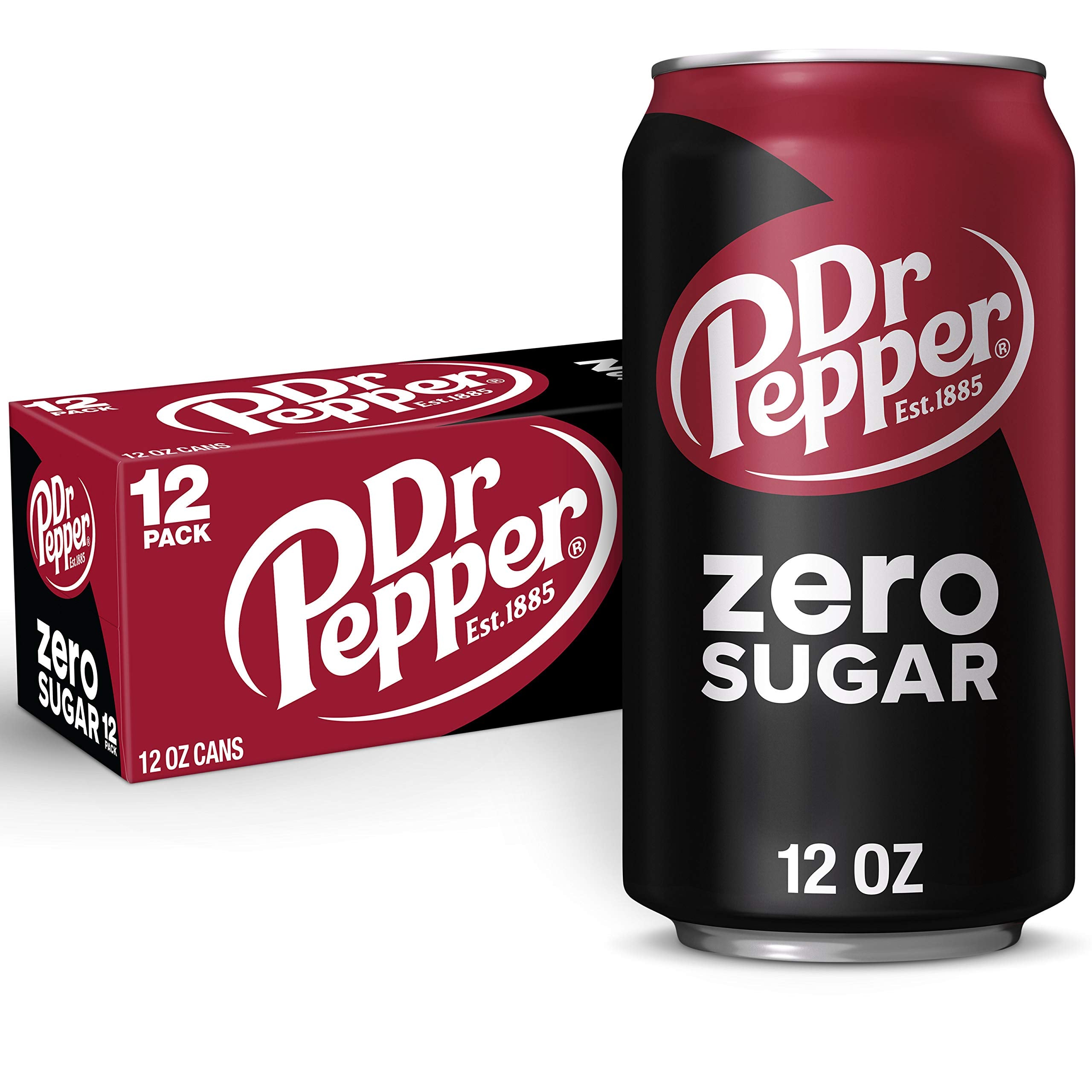 Dr Pepper Zero Sugar 12oz can pack, ideal for gatherings