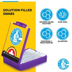 Aloe Vera-infused Dr. Piercing Aftercare Swabs for gentle cleansing