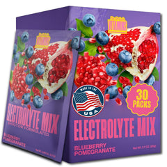 Dr. Price's Electrolytes Blueberry Pomegranate packets for convenient on-the-go hydration