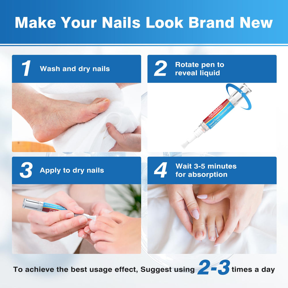 DR.RAPID invisible finish dries quickly on nails after use