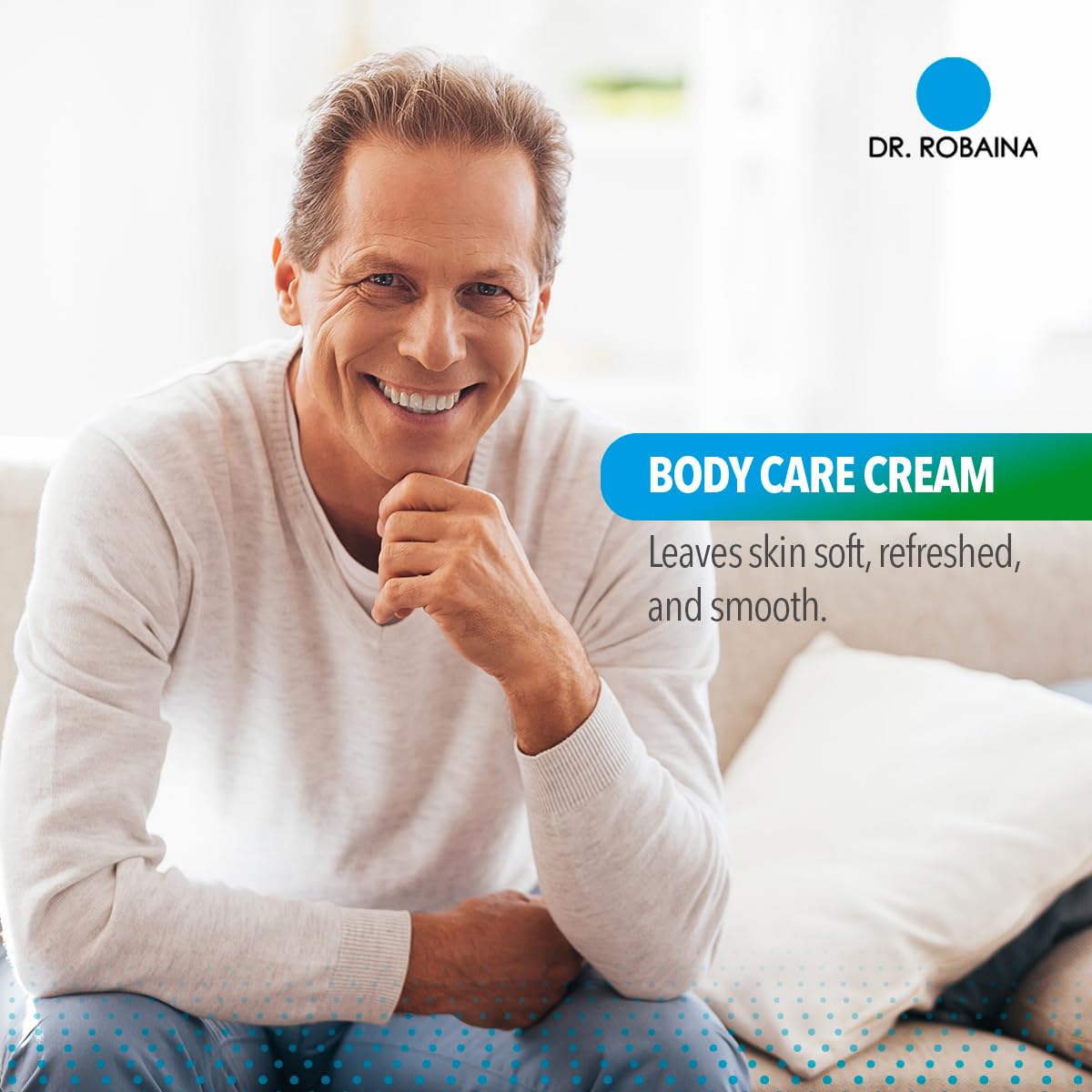 Dr. Robaina DMSO Cream applied to skin for quick, non-greasy absorption