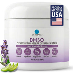 Dr. Robaina Lavender DMSO Cream jar on a clean surface for easy topical use