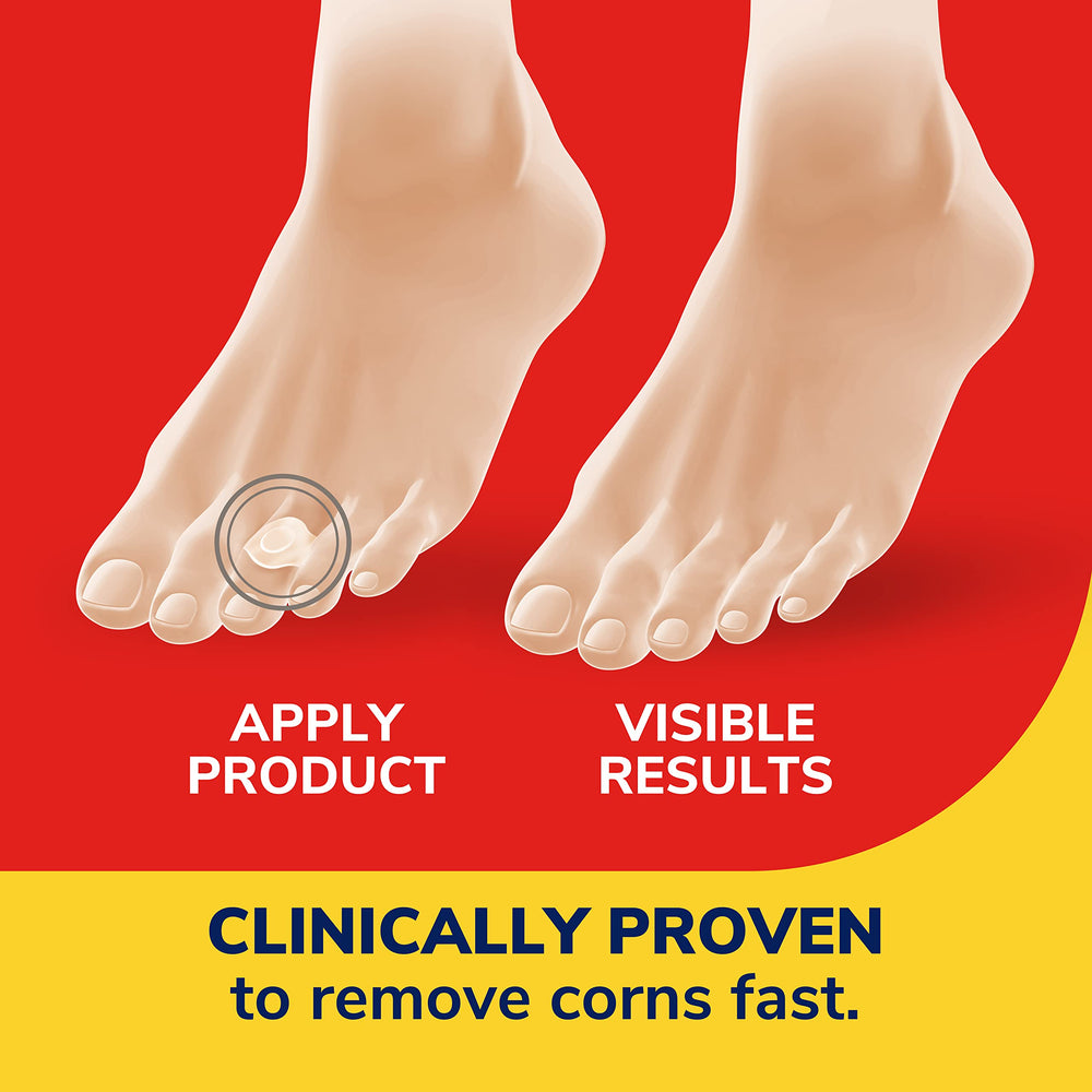 Step-by-step application image of Dr. Scholl's Corn Removers