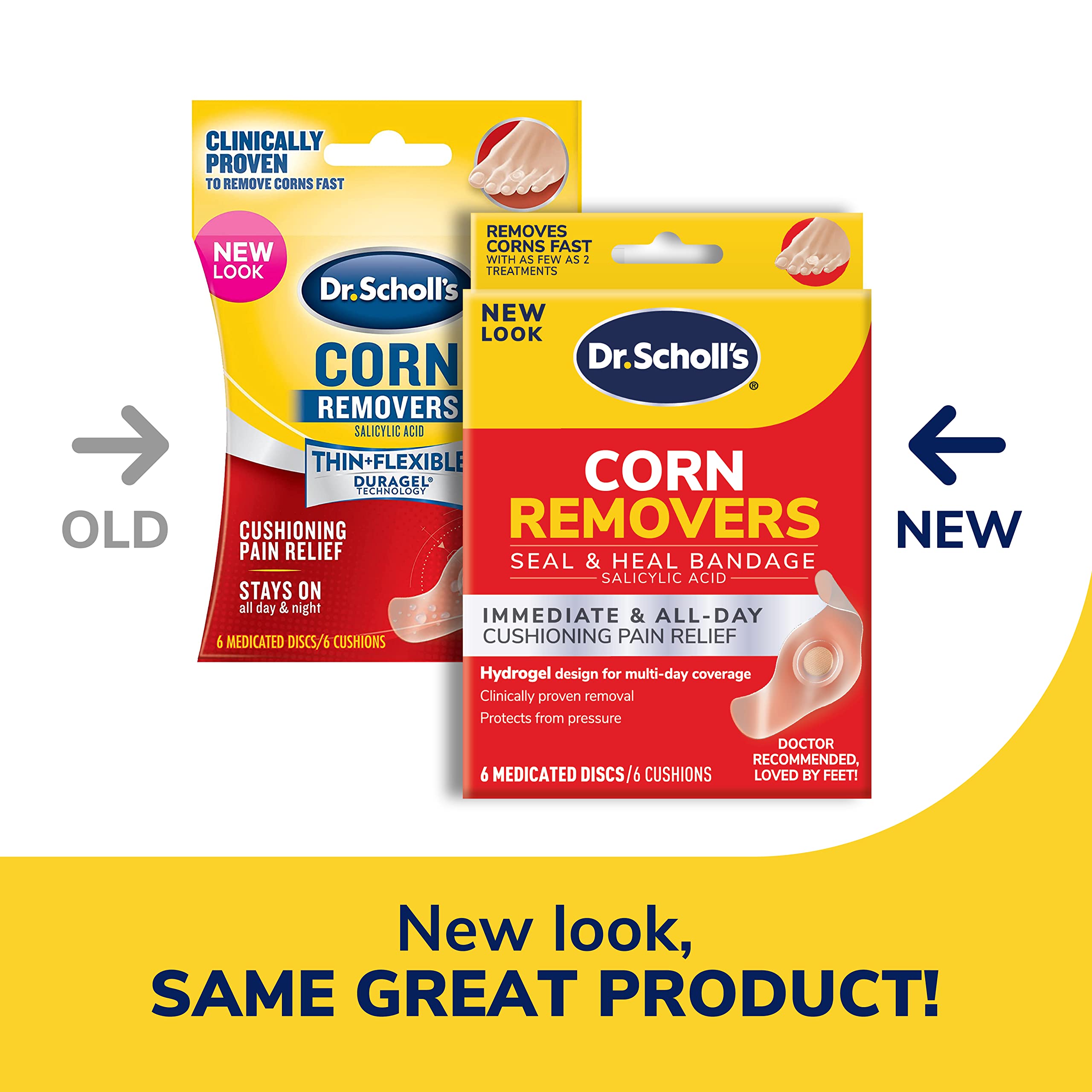 Closeup of the hydrogel layer in Dr. Scholl's Corn Removers for cushioning
