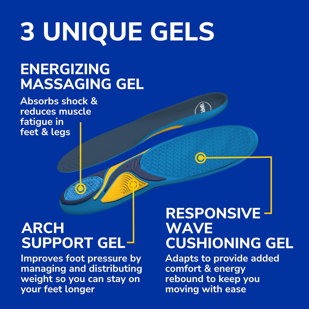 Dr. Scholl's Energizing Comfort insoles have a flexible, lightweight design for boots and sneakers.