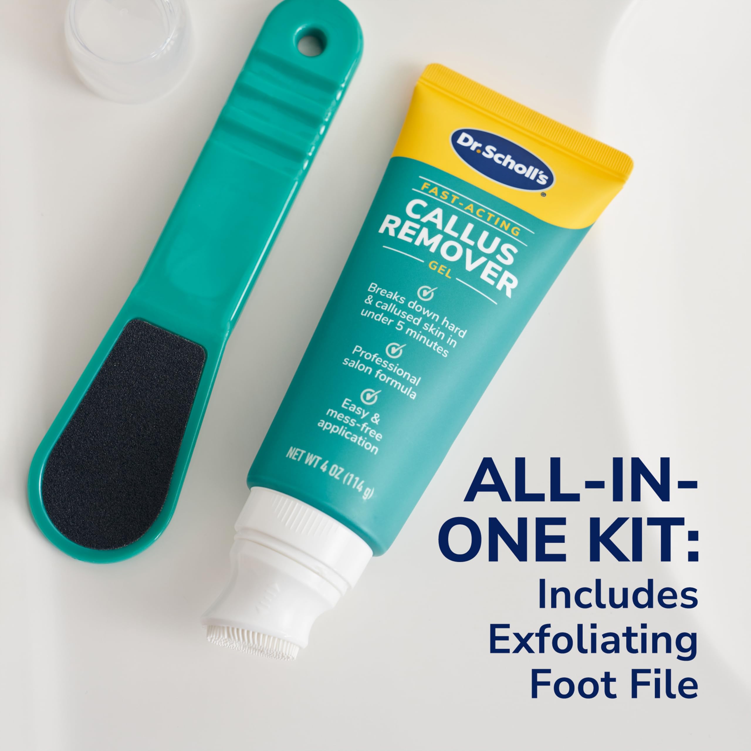 Dr. Scholl's exfoliating pedi-tool removes dead skin