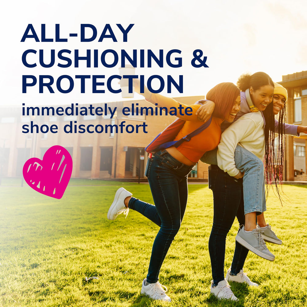 Dr. Scholl's insoles provide full-length cushioning for everyday wear.