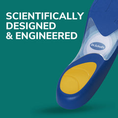 Dr. Scholl's Prevent Pain Insoles deliver heel shock absorption to reduce impact.