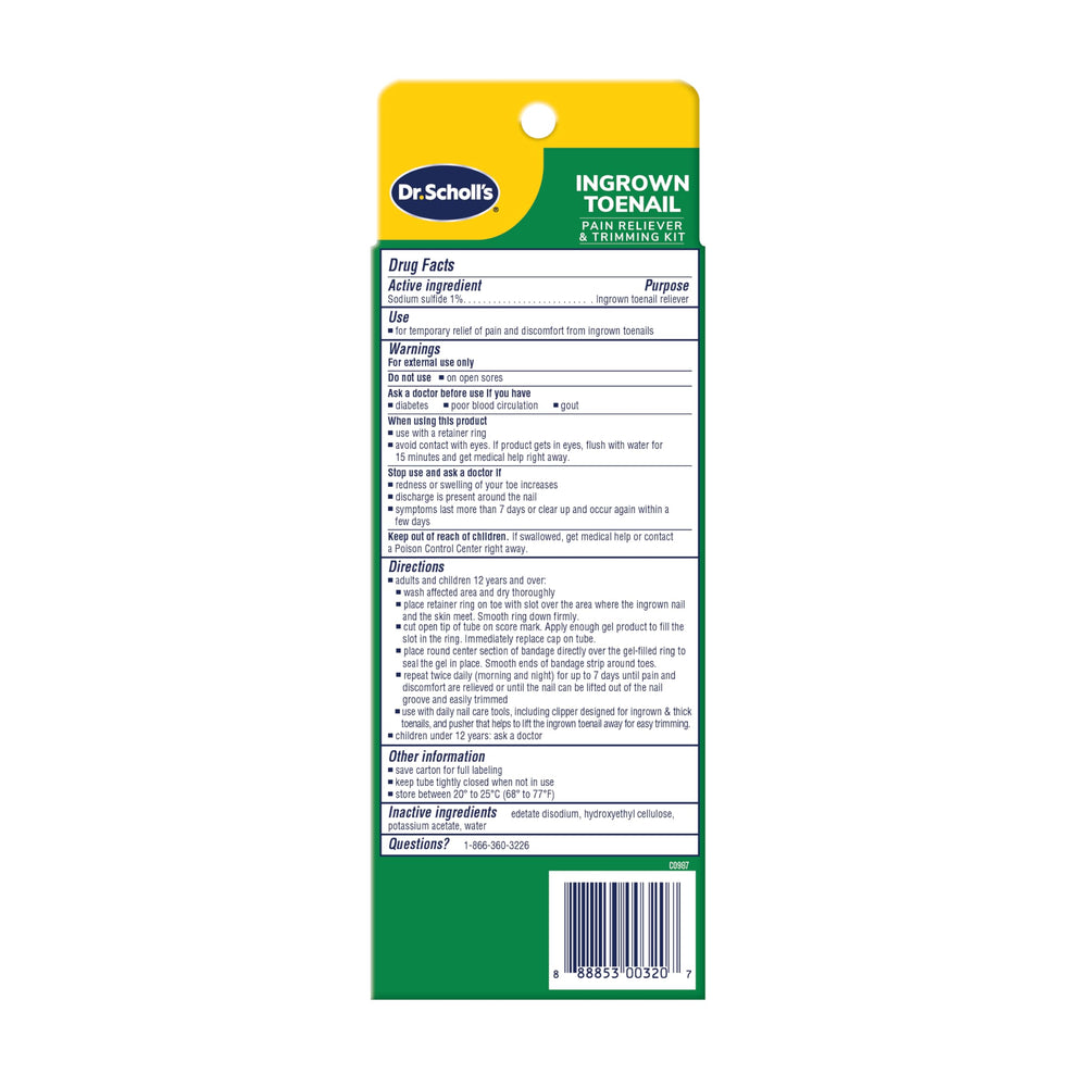 Dr. Scholl's travel pack case supports on-the-go toe care.