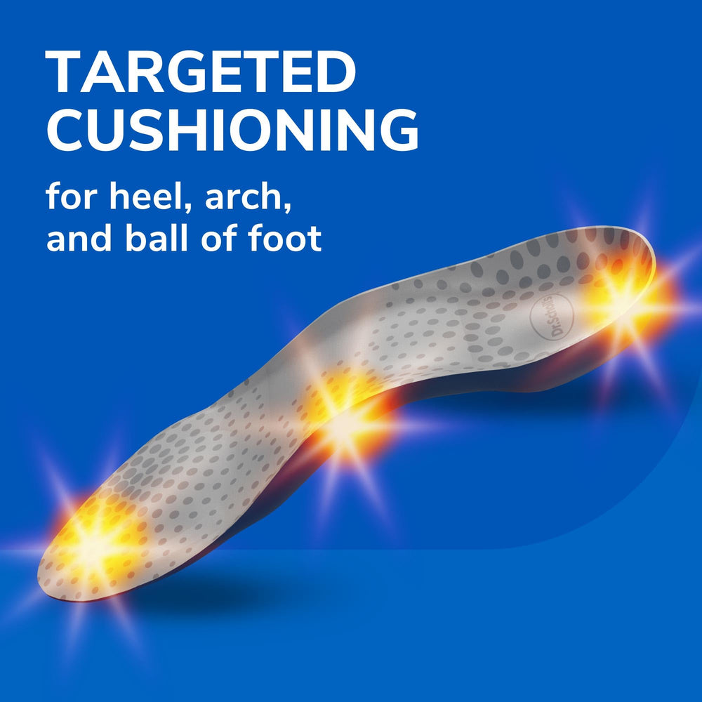 Dr. Scholl's Tri-Comfort insole arch-support detail improves foot pressure distribution.