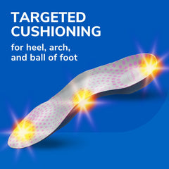 Dr. Scholl's Tri-Comfort Insoles arch support reduces foot pressure