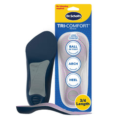 Dr. Scholl's Tri-Comfort Insoles ball-of-foot cushion supports daily comfort