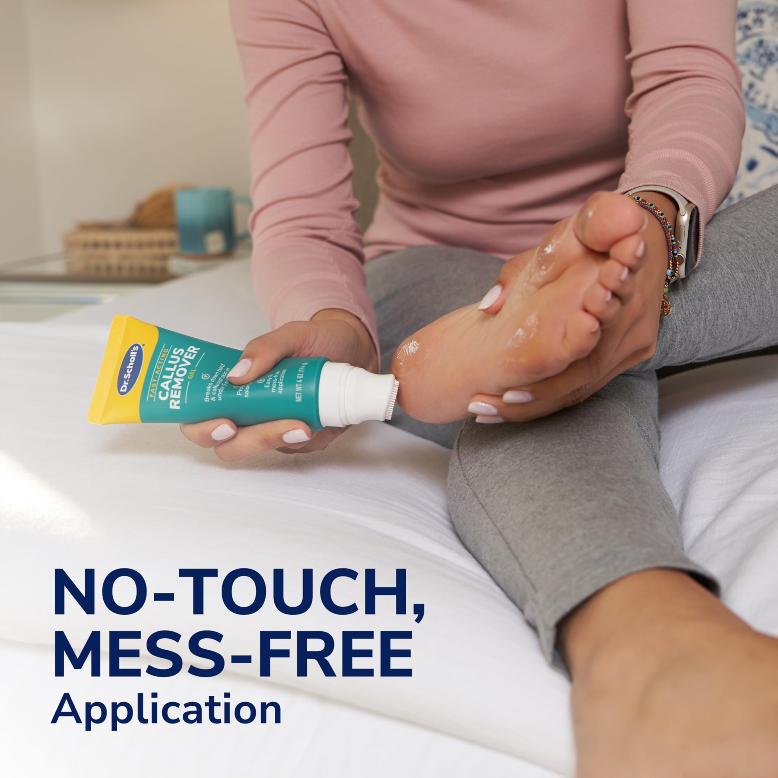 Dr. Scholl's weekly use maintains pedicured softness