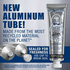 2-pack packaging of Dr. Sheffield's Certified Natural Toothpaste