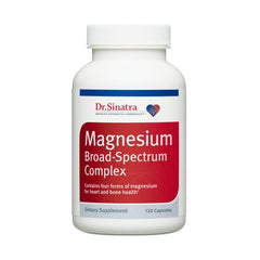 Dr. Sinatra Magnesium Broad-Spectrum bottle for daily heart-support supplement.