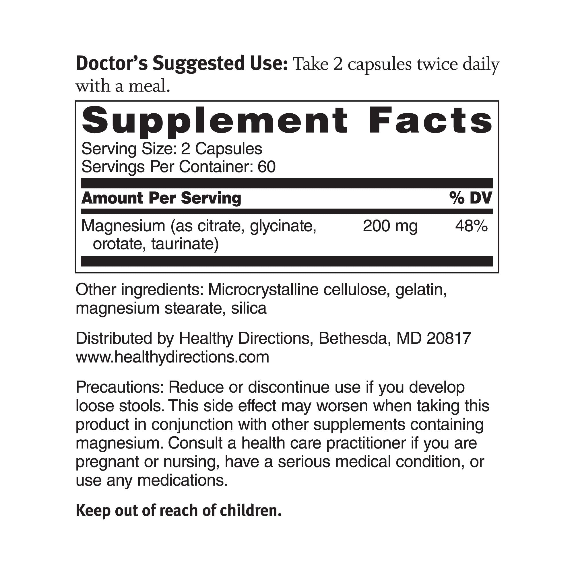 Dr. Sinatra Magnesium Broad-Spectrum capsules support cardiovascular wellness.