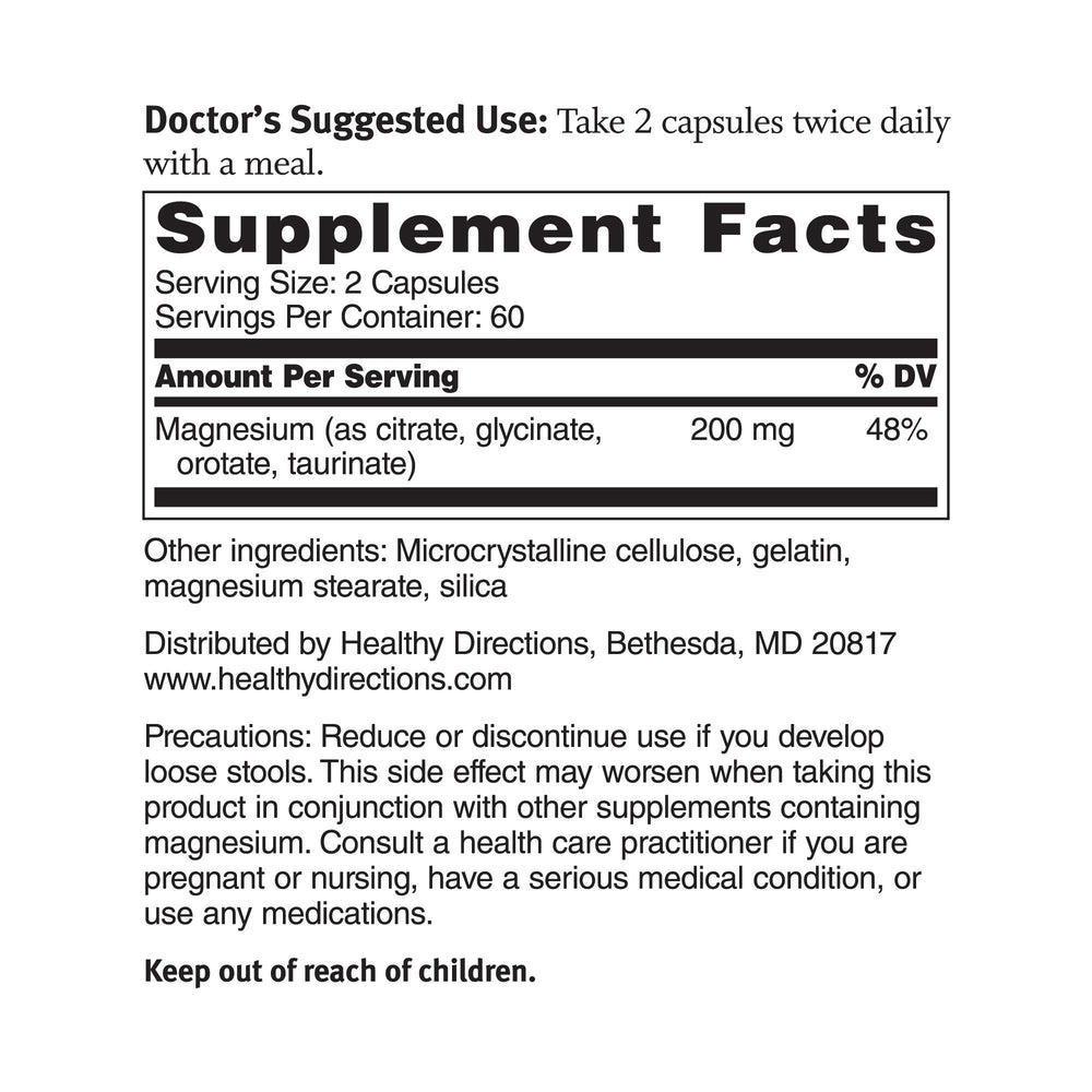 Dr. Sinatra Magnesium Broad-Spectrum capsules support cardiovascular wellness.