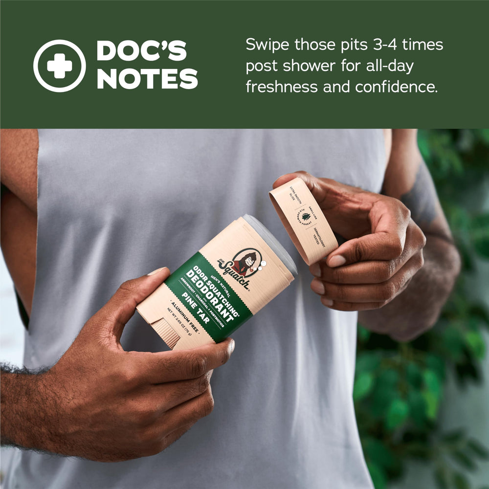 Dr. Squatch Arrowroot Powder image highlights gentle skin protection.