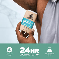 Dr. Squatch Charcoal Activation deodorant highlights charcoal benefits for odor control.