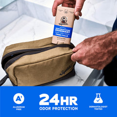 Charcoal and arrowroot ingredients highlight for odor control and skin comfort