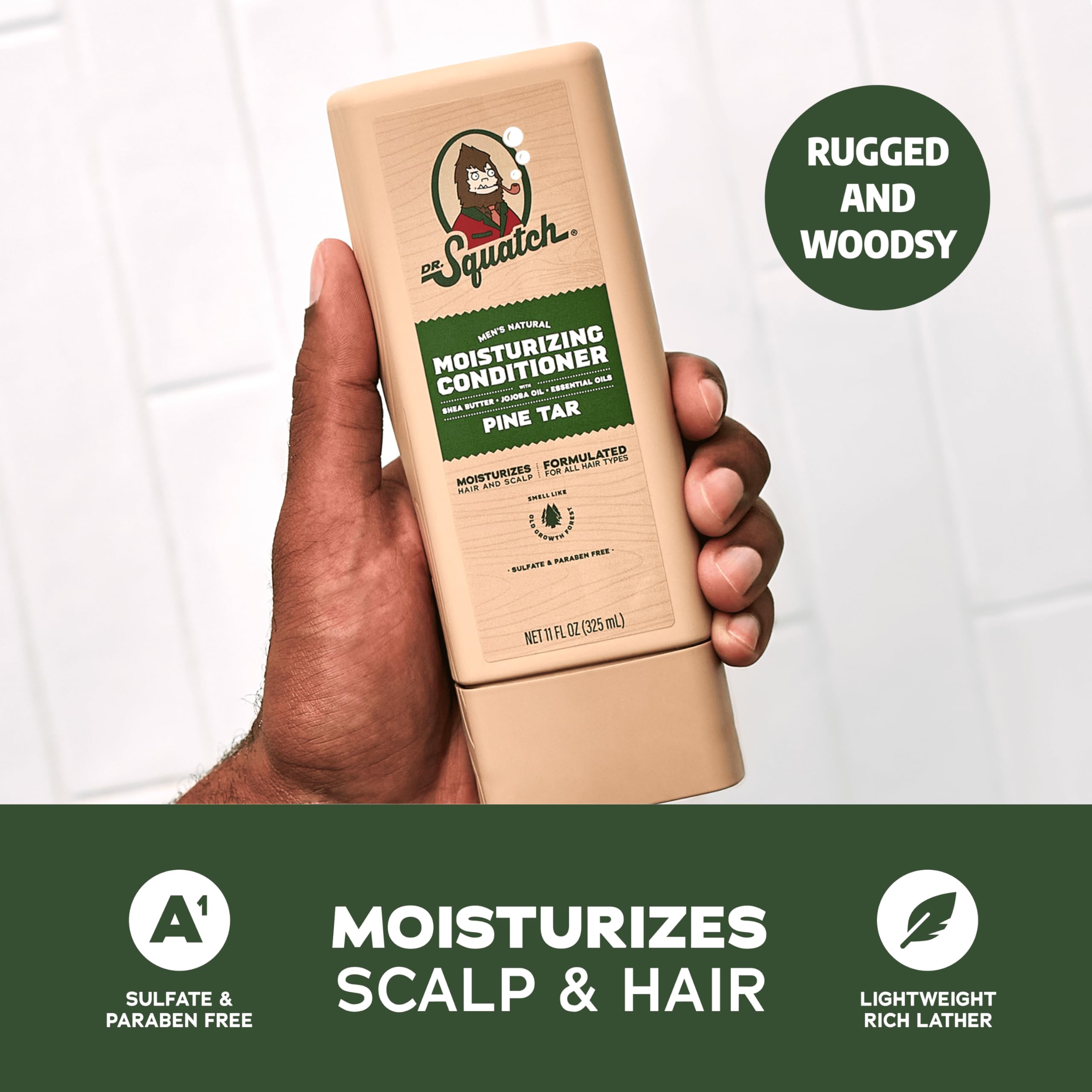 Dr. Squatch Conditioner texture closeup highlights silkiness without heaviness.