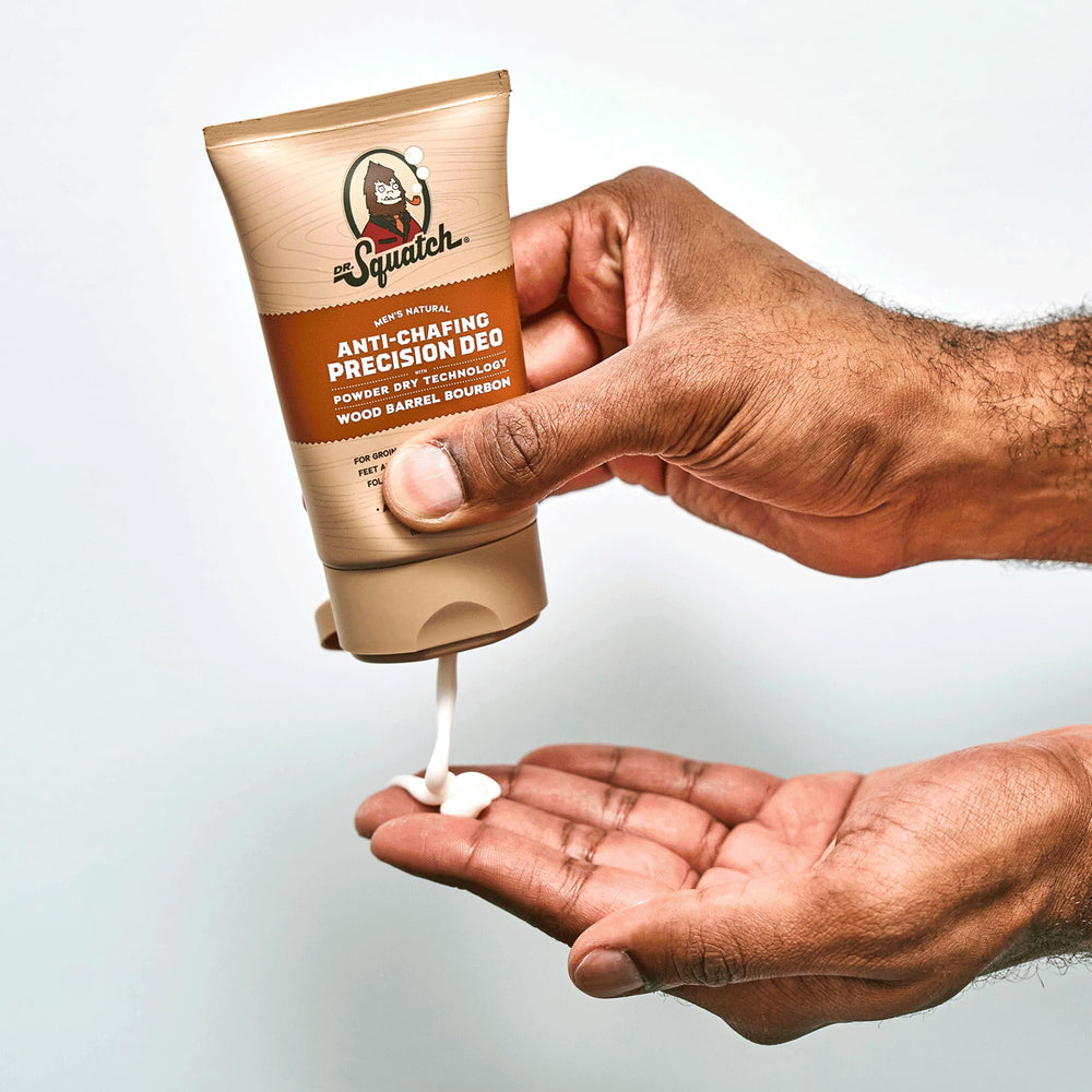 Dr. Squatch dermatologist-tested formula suitable for all skin types.